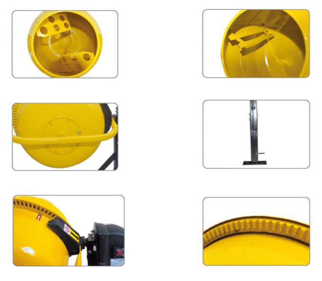CE ইলেকট্রিক কংক্রিট মিক্সার মেশিন 7.5HP নির্মাণ মাঝারি আকারের 2