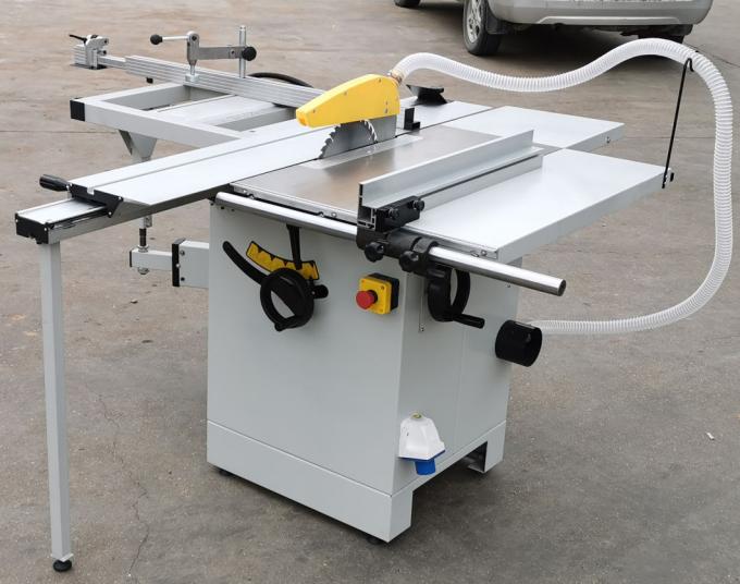240V বৈদ্যুতিক টেবিল করাত 250mm অটো লুব্রিকেটিং যথার্থ স্লাইডিং টেবিল করাত 0