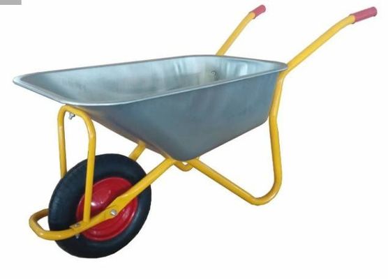 CE সার্টিফিকেশন গার্ডেন মেশিন টুলস 0.6mm 5 Cuft স্টিল হুইল ব্যারো