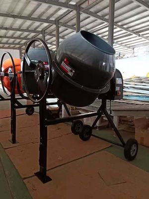 500W বৈদ্যুতিক কংক্রিট মিক্সার মেশিন 140L হুইল ব্যারো সিমেন্ট মিক্সার