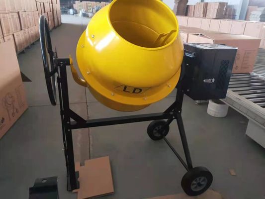 অরেঞ্জ মিনি ইলেকট্রিক কংক্রিট মিক্সার ISO 9000 150l সিমেন্ট মিক্সার