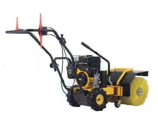 6.5HP স্নো পাওয়ার ব্রাশ সুইপার ওয়াক বিহাইন্ড রিকোয়েল স্টার্টার উচ্চ নমনীয়তা