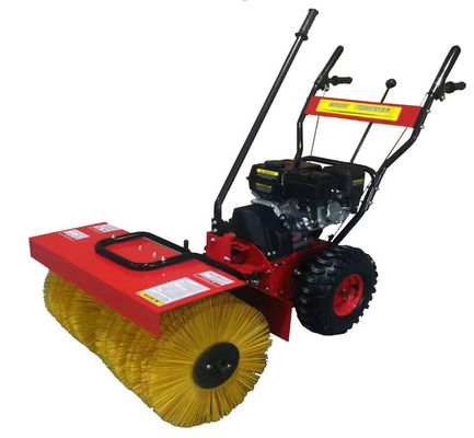 6.5HP স্নো পাওয়ার ব্রাশ সুইপার ওয়াক বিহাইন্ড রিকোয়েল স্টার্টার উচ্চ নমনীয়তা