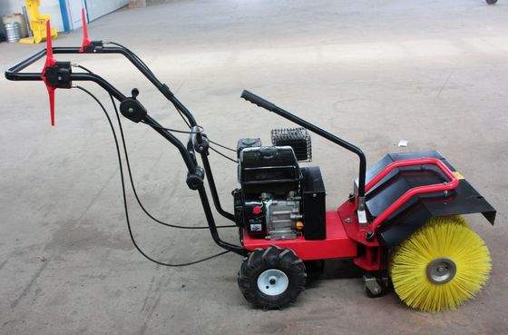 6.5HP স্নো পাওয়ার ব্রাশ সুইপার ওয়াক বিহাইন্ড রিকোয়েল স্টার্টার উচ্চ নমনীয়তা